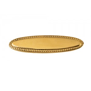 Oval Baby Broach - S Silver HGP and 9ct Yellow Gold